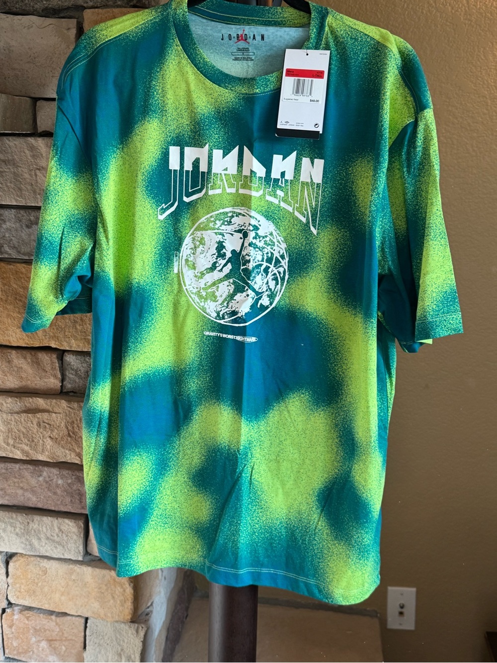 Jordan Green Teal Graphic Tee nwt